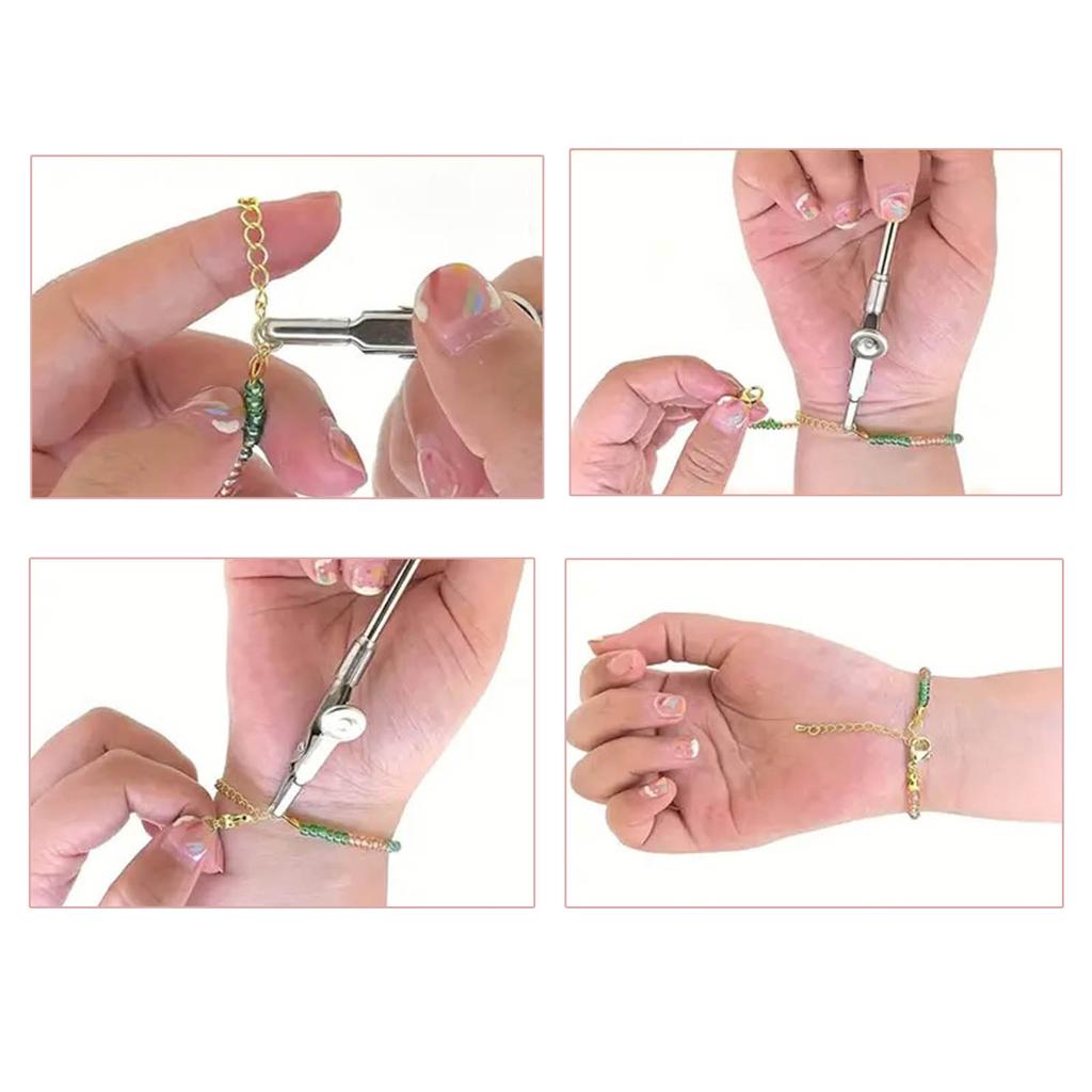 Praktisches Armband-Tragewerkzeug Armband-Schmuck-Helferwerkzeug Armbandklemme Armbandverschluss-Helfer für Schmuckliebhaber