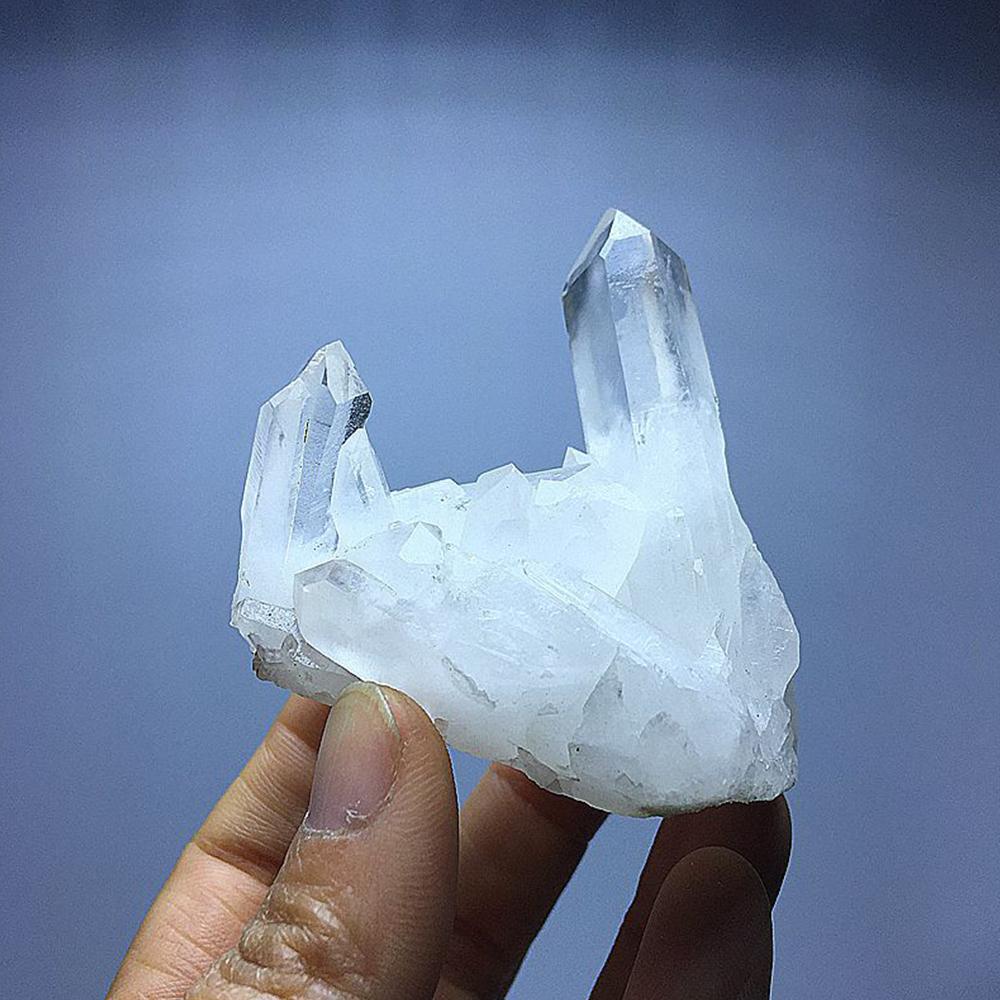 Natural Beautiful White Crystal Raw Quartz Cluster Plating Colorful Mineral Specimen Healing Ornaments (white,50g) белый