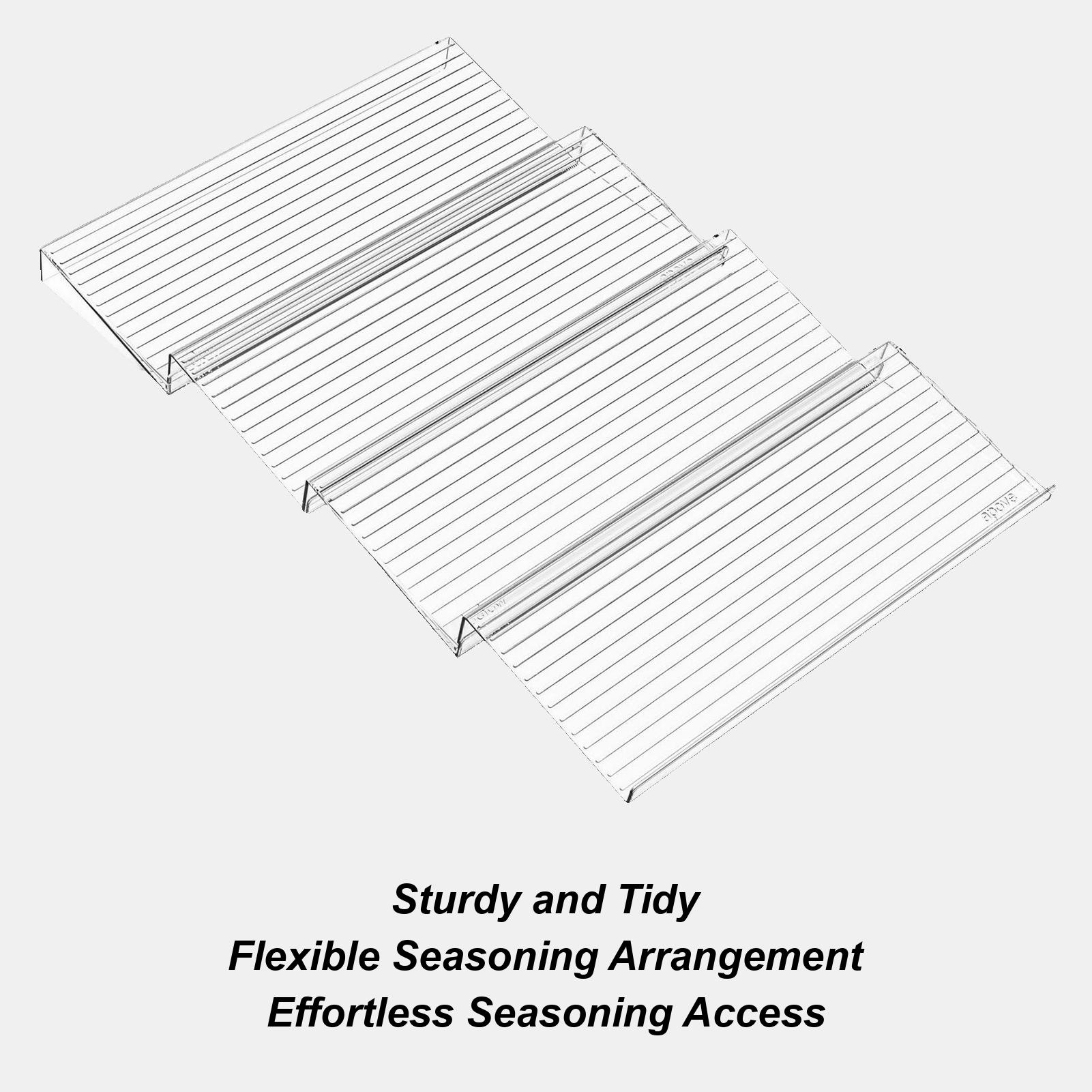 

Kitchen Drawer Seasoning Organizer Drawer Seasoning Organization Rack 4 Pieces Space-Saving Cooking Condiment Tray for Counter CHINA
