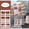 14 peças/folha Cobertura total Manicure Natal Floco de neve Árvore de Natal Unhas postiças Acabamento Manicure Adesivos
