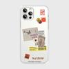 Y2K Ins Korean Stickers Phone Case For iPhone 17 16 16e 15 14 13 12 11 Mini Pro Max X XR XSMax 7 8 Air Plus Transparent