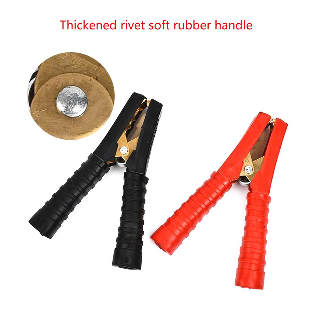 2Pcs 200A Electrical Alligator Battery Insulated Clip Connector Plastic Handle Clips For Electric Project