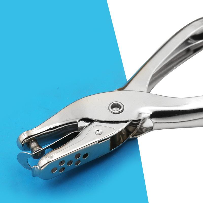 Single Hole Puncher, 6mm/3mm Diameter, Punches 1-8 Sheets, One-Handed Use