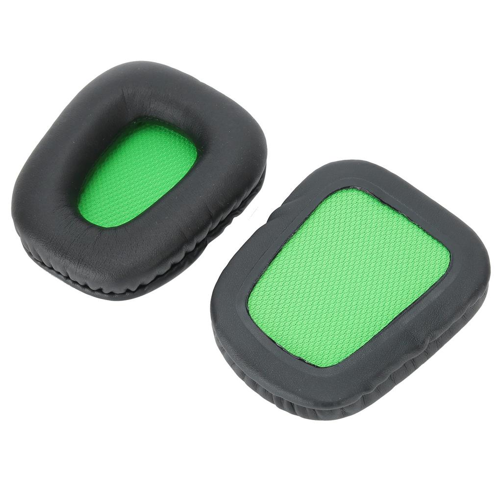 2pcs Headset Earpad Foam Cover Cushion Green and Black Replacement for Razer Electra 7.1 2.2
