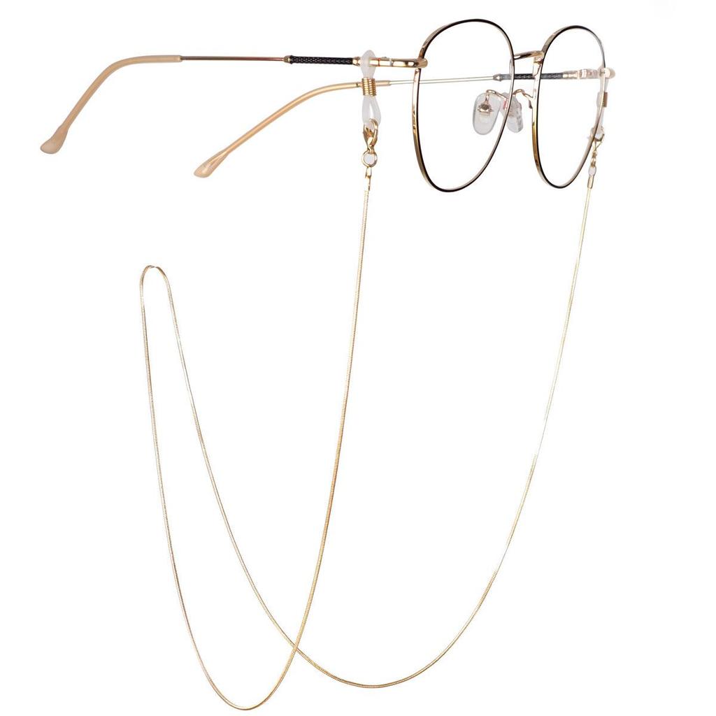 Damenmode Metall Brillenkette Lanyard mit Schlangenkettendesign für Sonnenbrillen