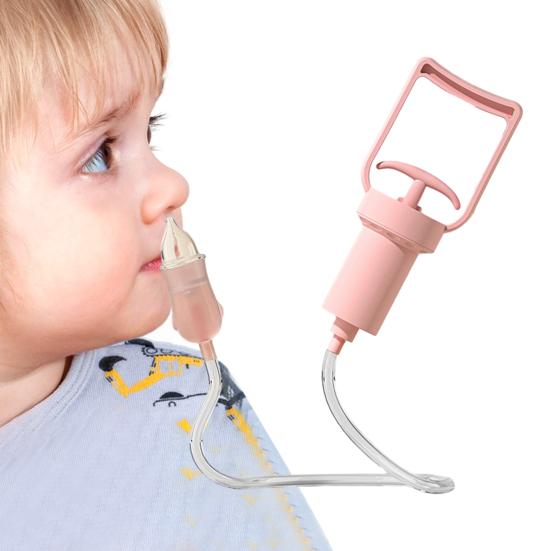Silicone Nasal Aspirator Nose Cleaner Compact Design Portable User-friendly Suction Pump Manual Nasal Aspirator for Kids