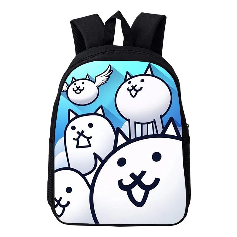 Lichtgewicht The Battle Cats Cartoon Schooltassen Baby Kleuterschooltas 12 Inch Meisjes Dagrugzak Kinderrugzak Jongens Boekentas Mochila