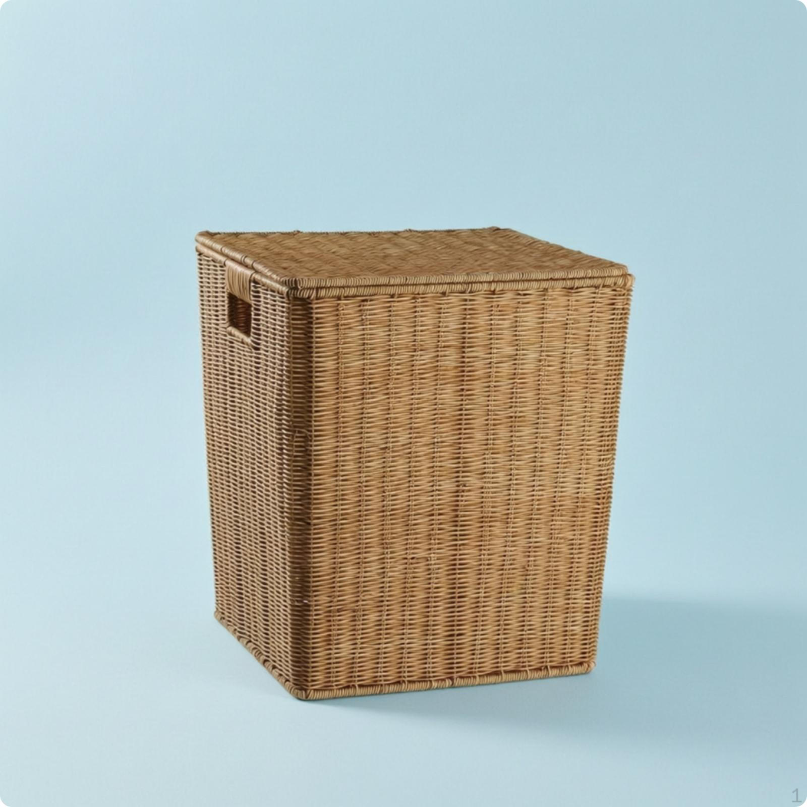 Laundry Hamper with Lid Woven Basket