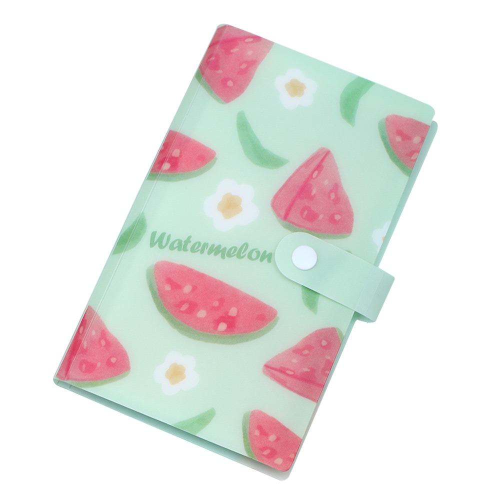 

120 Slots 120 Slots Card Album Transparent PVC 3 Inch Storage Album Book Binding Watermelon