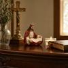 Jewelry Storage Box with Jesus or Virgin Design Religious Tray Compact Multi-Use Faith