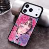 Cartoon Girl illustration Phone Case For iPhone 17 16 15 14 13 12 11 Pro Max Plus 17Air Soft Silicone Cover