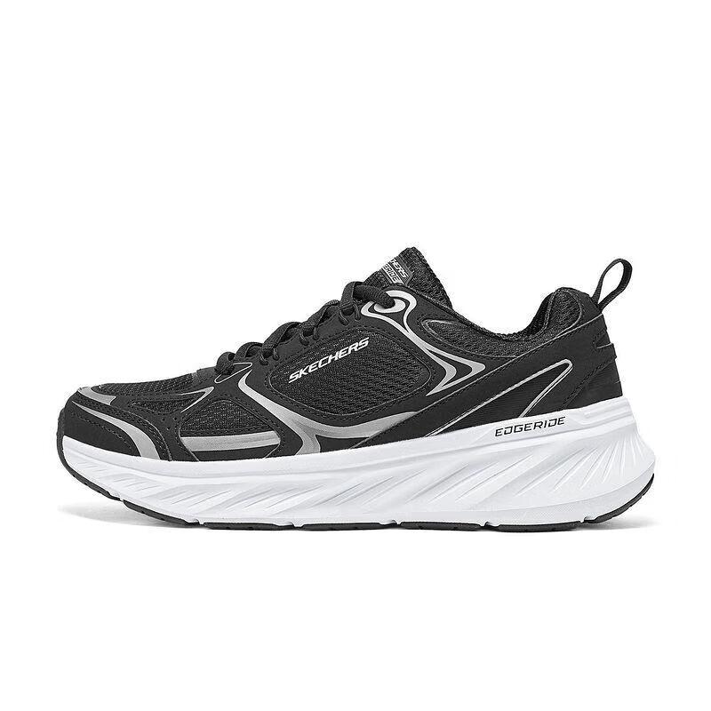 Skechers Edgeride Comfortable Versatile Durable Lightweight Low-Top Running Shoes Men sneaker Black 232844-BKW 39.5