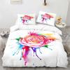 Valentine's Day King Queen Duvet Cover Angel Cupid Bedding Set for Teens Adults Romantic Couple 2/3 Pcs Polyester Quilt Cover
