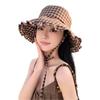 Stylish Unisex Wide Brims Sun Hat With Classical Checkered Pattern Fisherman Hat For Outdoor Activity And Daily Wear