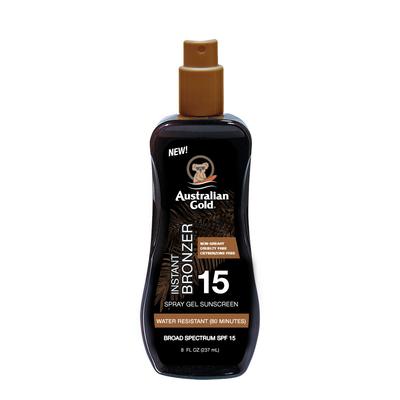 Spray gel with Bronzer SPF15