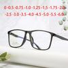Ultralight Finished Myopia Glasses Women Men Students Square Shortsight Eyewear Prescription Diopters -1.5 -2.0 -2.5 To -6.0