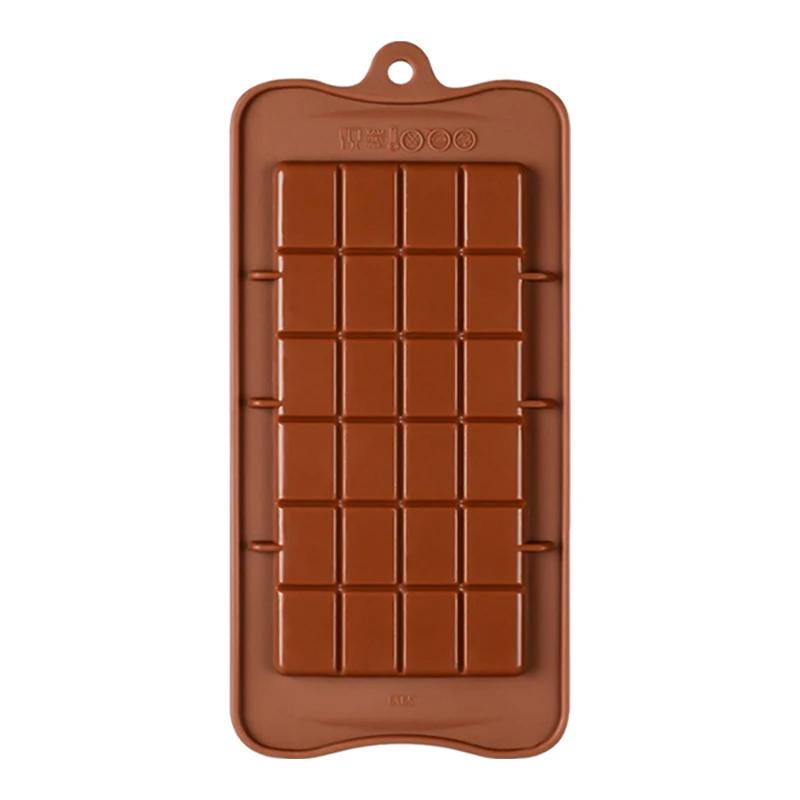 

10/24 отверстия силиконовая форма для шоколадных батончиков антипригарная форма для пончиков противень для выпечки вафель кухонные гаджеты