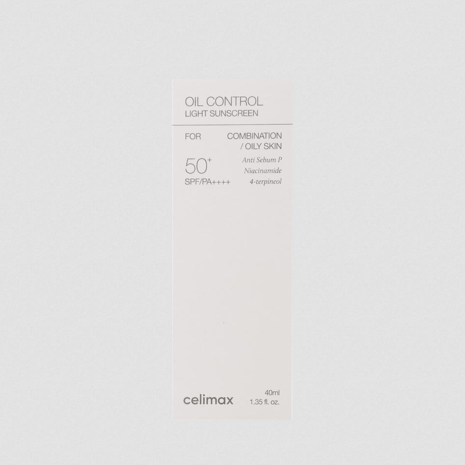 

Celimax Oil Control Light Sunscreen SPF50+PA++++ 40ml/ Nourishing, Moisturizing, Korean Cosmetics, Kbeauty