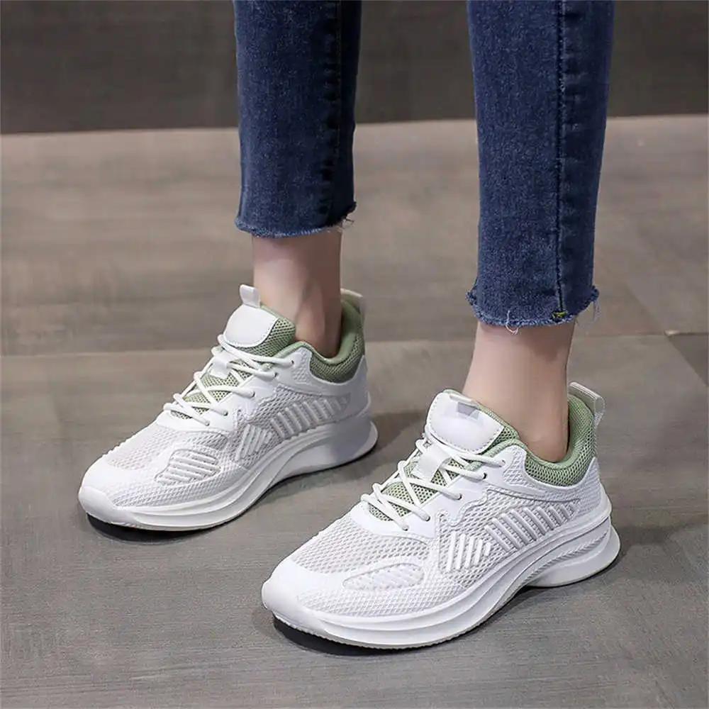 Autumn Super Lightweight Women's Heels Size 34 Dress White High Heel Shoes Tennis Reserve Sneakers Sport Lofers Wide Foot