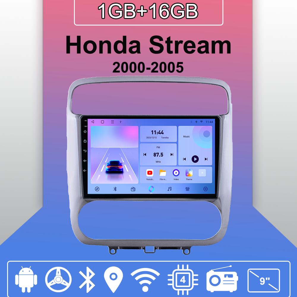 

Android Carplay автомобильное радио для Honda Stream 2000-2005 мультимедийный проигрыватель головное устройство стерео GPS навигация BT WIFI 2+32 ГБ 1+16GB,A