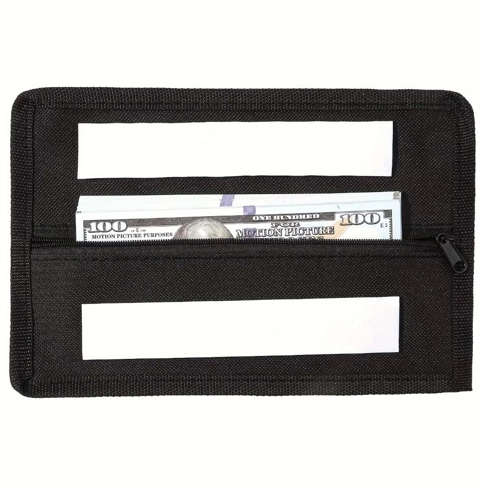 Černá Tajná Přihrádka Uzavírání na Zip Stash Box Soukromí Antikrádežový Organizér Cestovní Bezpečnost