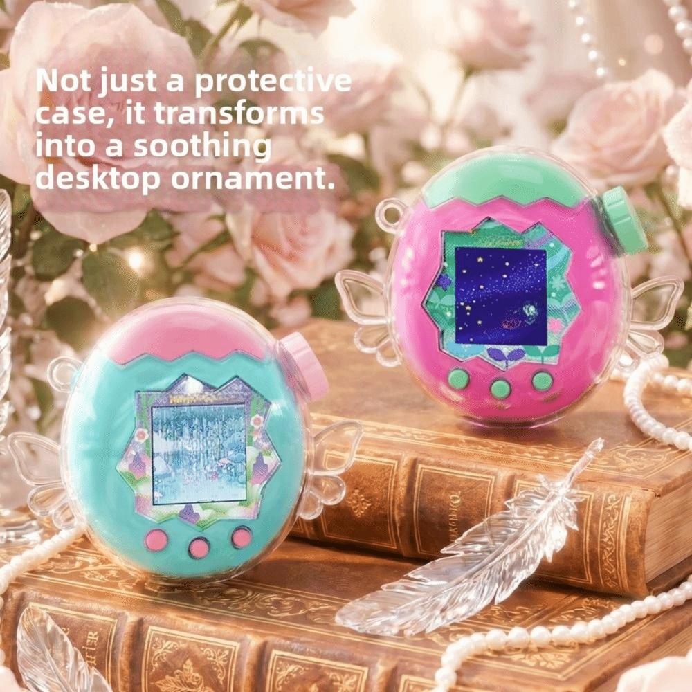 Clear Hard Cover Skin with Wings Replacement Shell for Tamagotchi Paradise Accessories