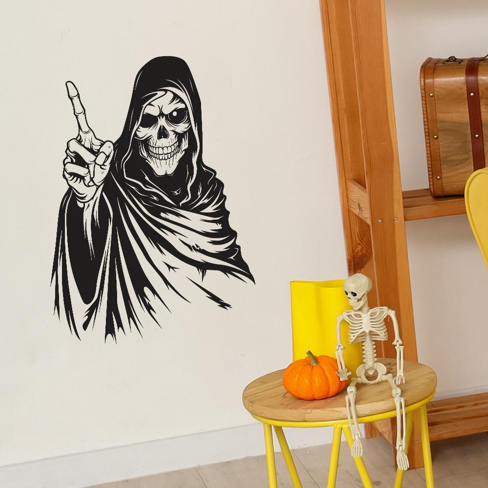 Halloween Creepy Smile Skull Dormitor Living Room Decor Autocolante de perete