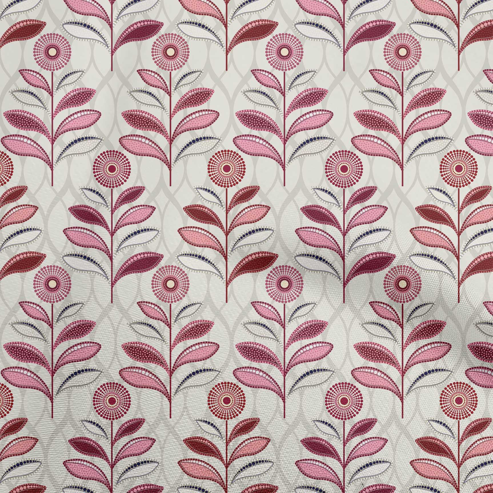 

oneOone Cotton Flex Olive Green Fabric Dotted Floral Fabric For Sewing Printed Craft Fabric By The Yard 40 Inch 42 Inch Wide - Viscose Chiffon білий