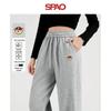 SPAO Women's Red-Hat Bear Appliqué Jogger Sweatpants