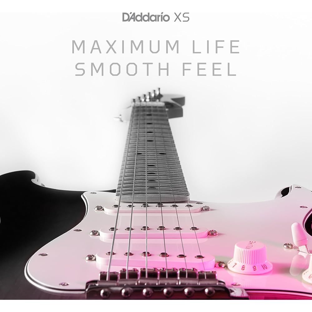 D'Addario Daddario Electric Guitar Strings XS Coated Strings Nickel Super Light Plus .0095-.044 X...