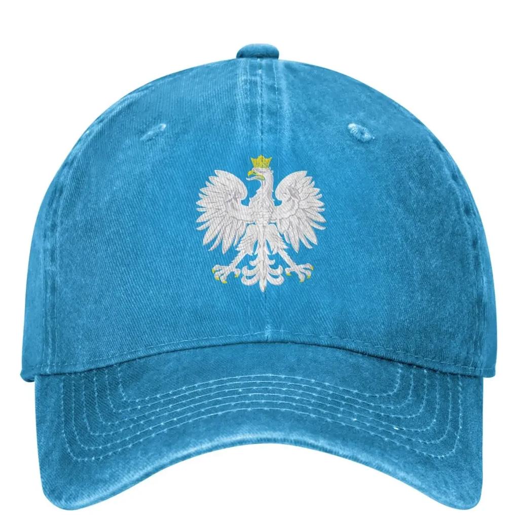 Polish Eagle Casual Baseball Cap Polska Poland Trucker Hat Tennis Skate Snapback Cap FeUnisex Unisex Street Style Baseball Caps