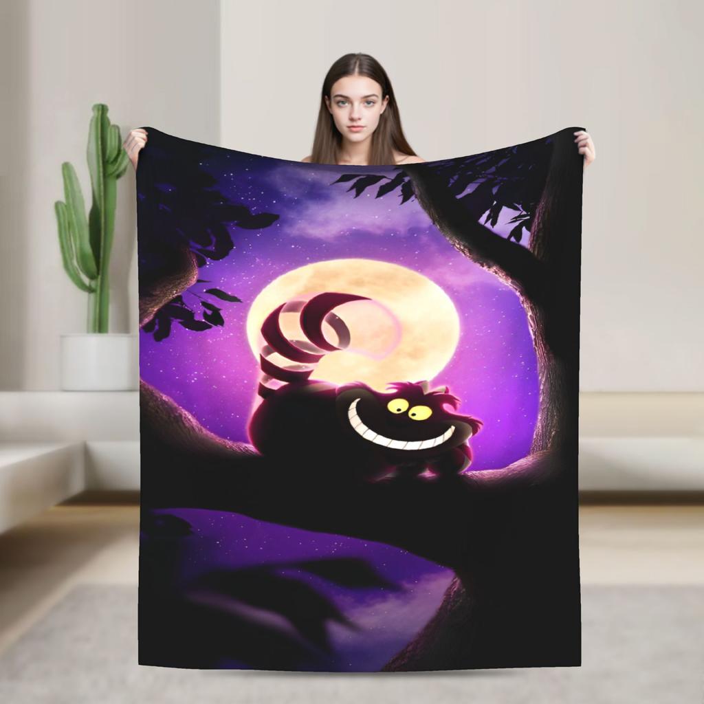 Cartoon Alice in Wonderland  Blankets  Flannel Awesome Warm Throw Blankets for Bed Sofa Autumn/Winter