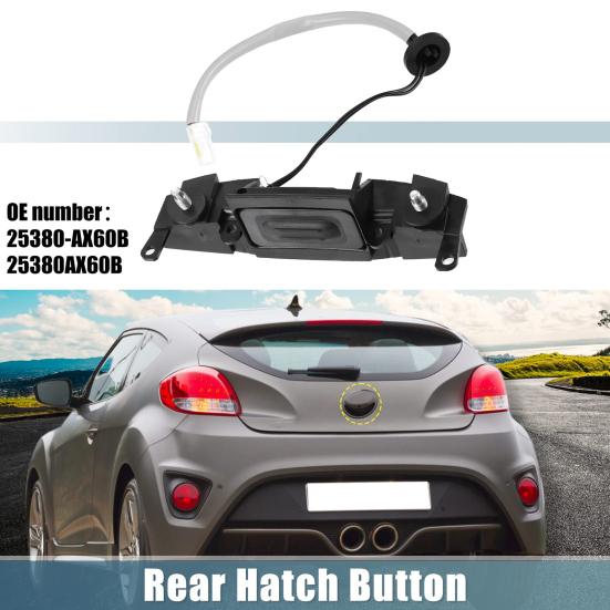 Yousheng Tailgate Switch, Durable Replacement Button, Smooth Operation Accurate Fit, Direct Insert Installation Switch for Nissan Original Car