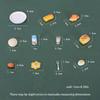 1/12 Dollhouse Simulation Breakfast Mini Steamed Buns Egg Bread Milk Model Dollhouse Kitchen Scene Decoration Pretend Play Toys