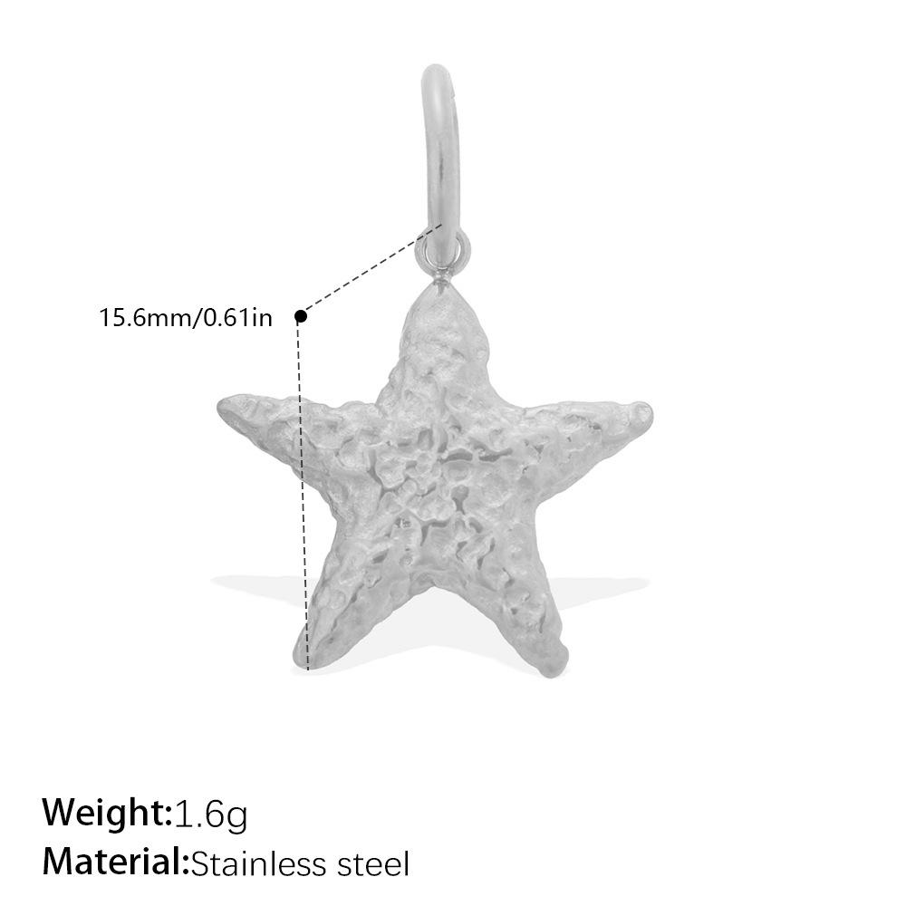 Seaside Vacation Style Golden Dolphin Starfish Pearl Shell Pendant Diy Versatile Jewelry Accessories
