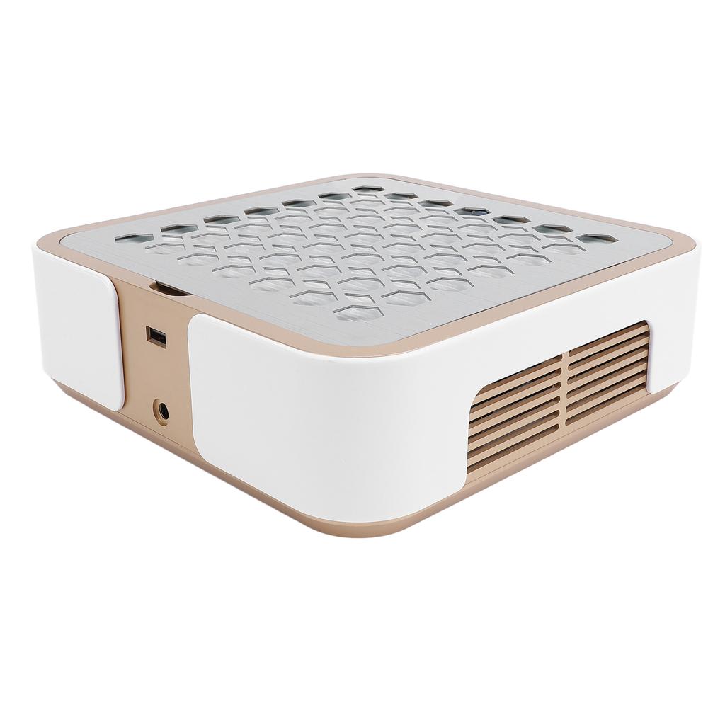 Nail Dust Collector Gold Charging Powerful Suction Brushless No Dust Separate Filter Nail Tech