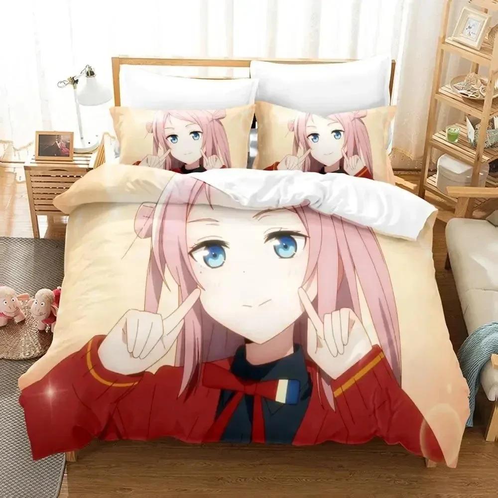 3D Anime Nijiyon Animation Printed Bed Set Duvet Cover Pillowcase Bedding Set Bed Linen Sheet Quilt Cover Full Queen King Size
