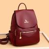 Freizeit-Doppelschultertasche, Weiche Lederschulranzen, Outdoor-Reisetasche, Damen-Tasche