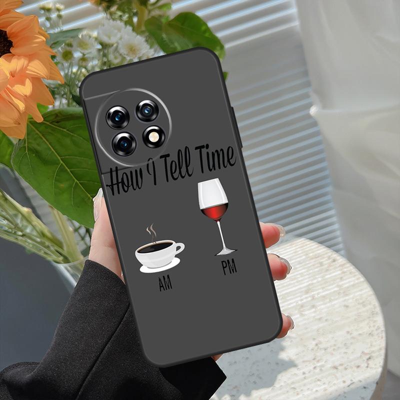 Coffee Wine Cup Case For OnePlus 15 15R 13 13T 13R 12 12R 11 10 10R 10T 8T Nord 5 CE 4 2 3 Lite N20 N30 Cover