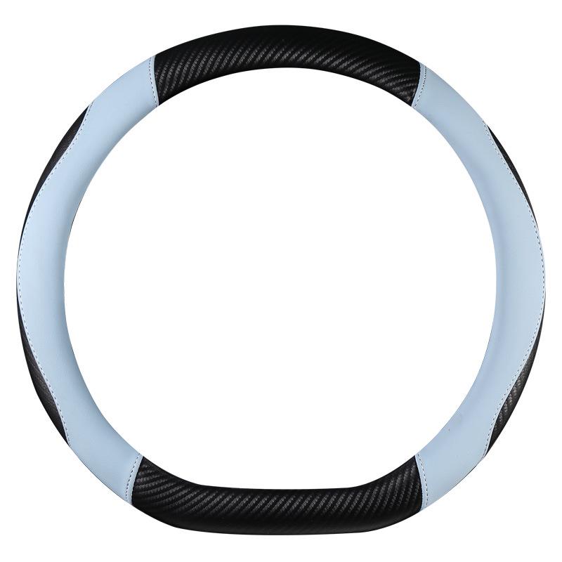 Four Seasons Universal Durable Non-Slip Carbon Fiber Leather Steering Wheel Cover