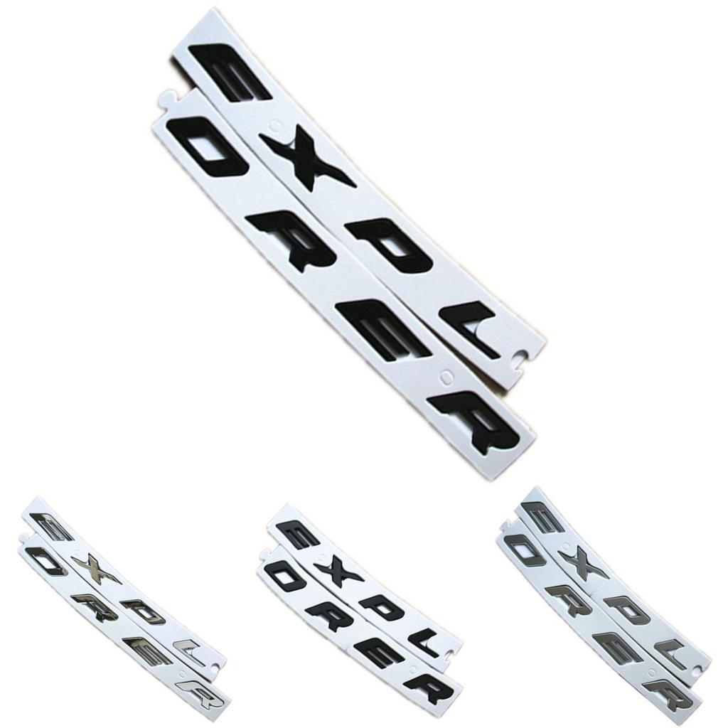 Elegant Black Metal Explorer Car Front Hood Emblem Badge Sticker For Ford Vehicles