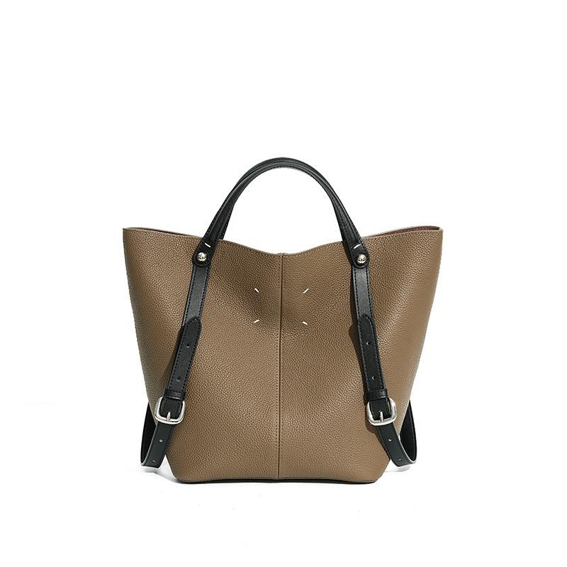 Erste Schicht Rindsleder Gemüsekorb Tasche, echtes Leder Messenger Sommer Damen Beuteltasche, Büroangestellte Nische High-End Handtasche