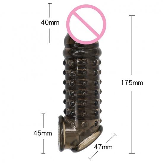 Delayed Ejaculation Penis Sleeve with G-spot Stimulation Function Spike Sleeve for Adults To Increase Passion Sex