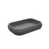 Makeup Storage Imitation Rattan Desk Storage Tray Hollow Out Organizer Woven Storage Tray Simple Jewelry Storage Box Desktop