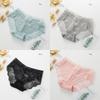 4Pcs Seamless Women Sexy Lace Panties Cotton Breathable Underwear Girls Briefs Low Waist Underpants