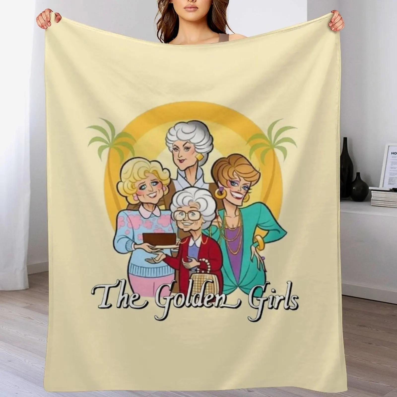 

The Golden Girls Thank you for being a friend Throw Blanket Soft Breathable Blanket for Night Sleeping 102x76cm(40x30in)