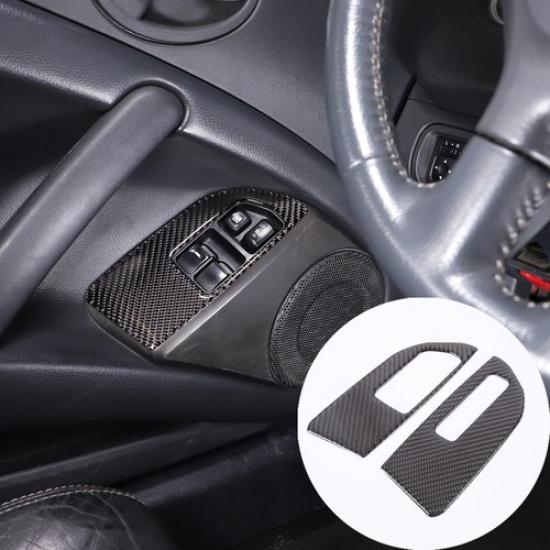 Carbon Fiber Window Lift Switch Button Trim Frame For Mitsubishi ECLIPSE 2006-11