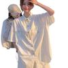 Korean Style Casual Short-Sleeve Shirt and Shorts Two-Piece Set - Slimming Summer Petite Fit