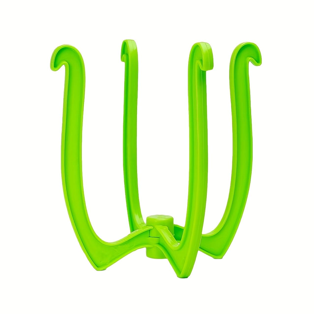 

Heavy-Duty Plastic Bag Holder with Sturdy Base - Space-Saving Vertical Storage Organizer for Kitchen, Pantry, Garage - Compatible with Plastic Bags Green