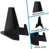 20 Pack Mini Black Trading Card Display Stands 2.2 Inch with Stable Base for Coins and Medals